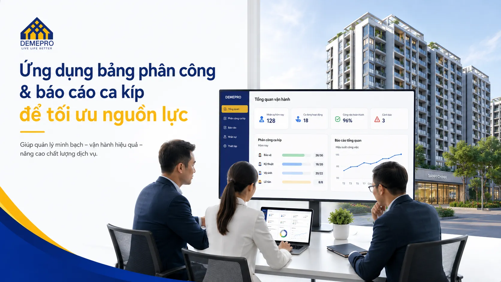 Ứng dụng bảng phân công & báo cáo ca kíp để tối ưu nguồn lực